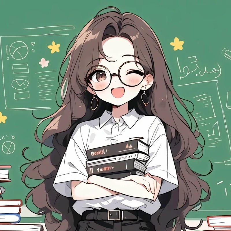 hình cô giáo chibi hoạt hình