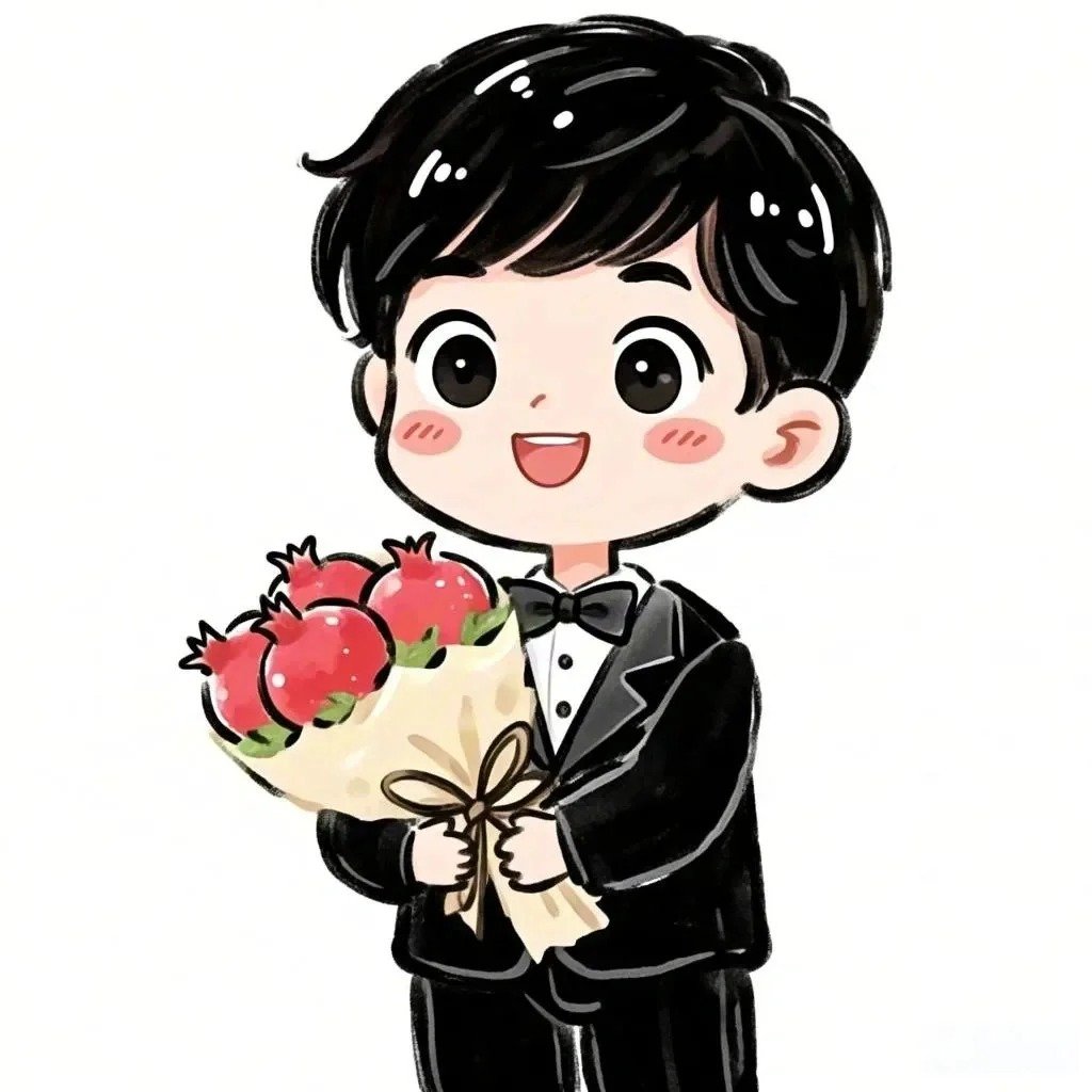 hình cưới chibi pastel đẹp