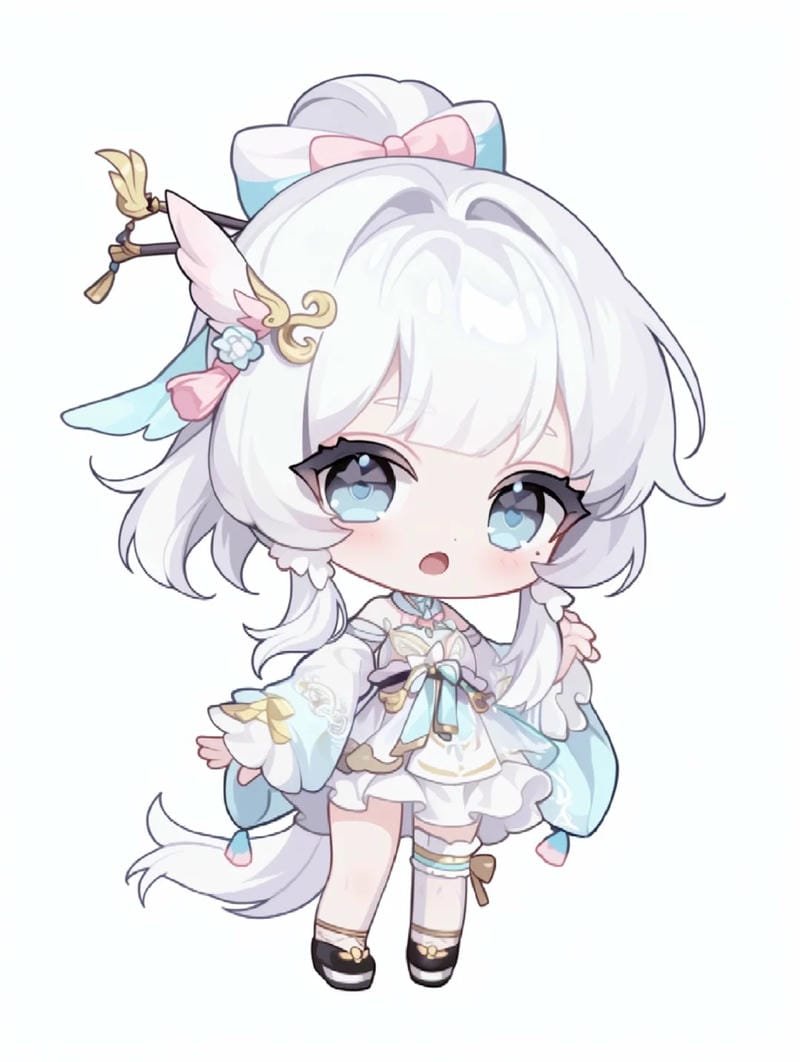 hình em bé chibi cute