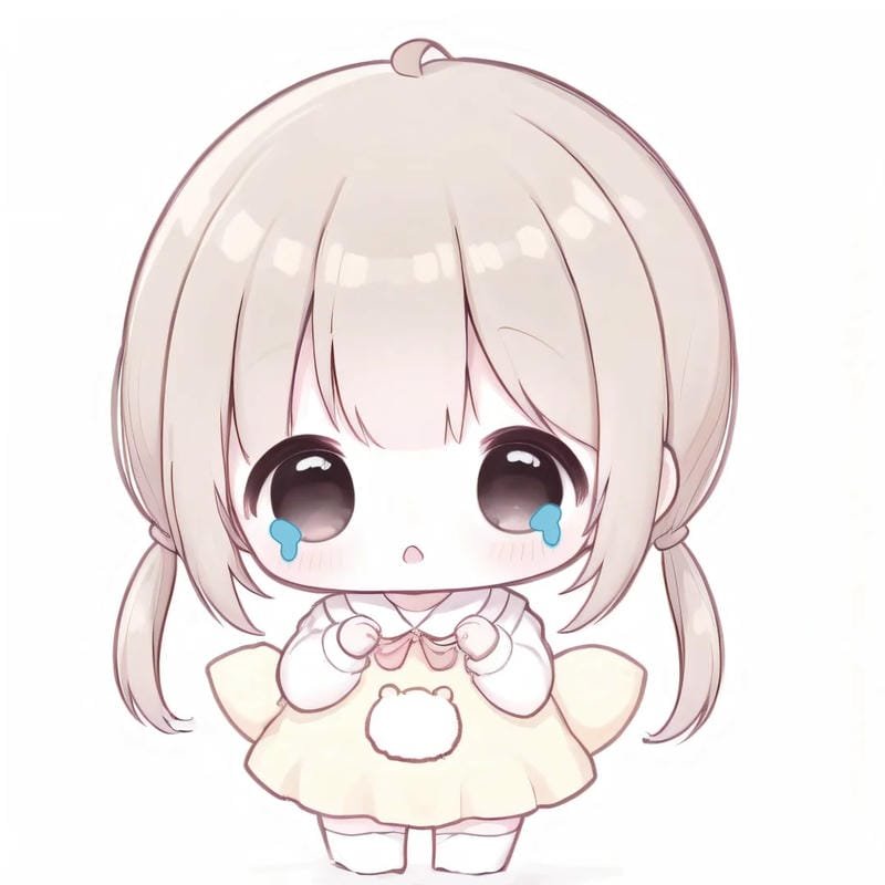 hình em bé chibi siêu dễ thương