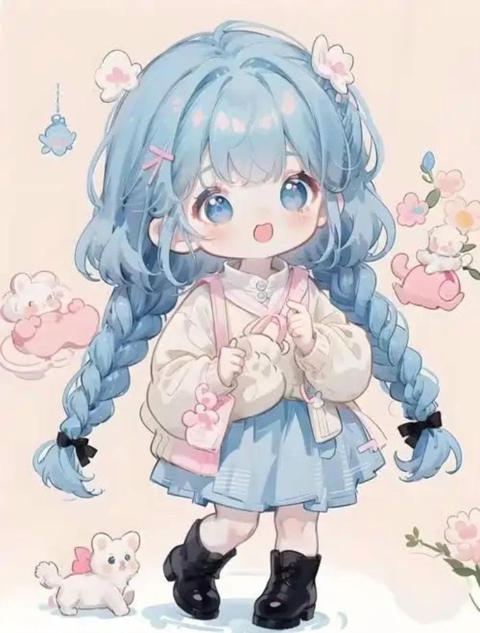 hình nền chibi cute cho máy tính