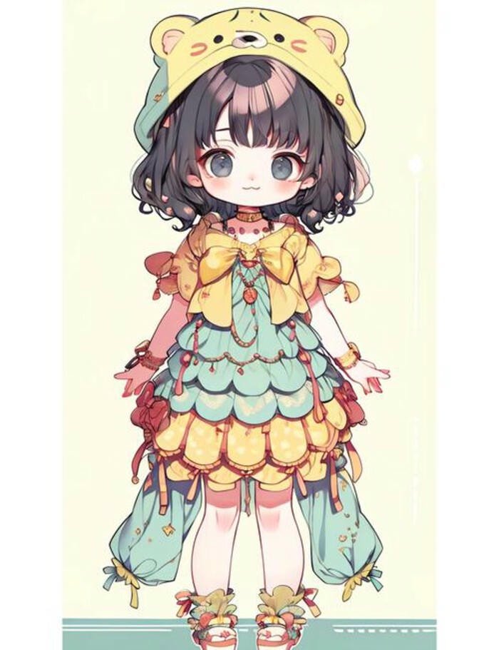 hình nền chibi dễ thương pastel