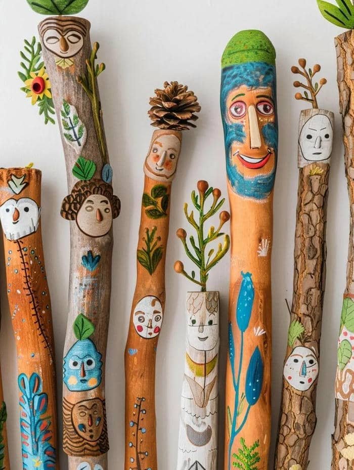 hình người gỗ đứng