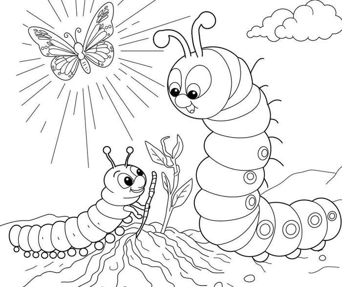 hoạt động sáng tạo với tranh sâu