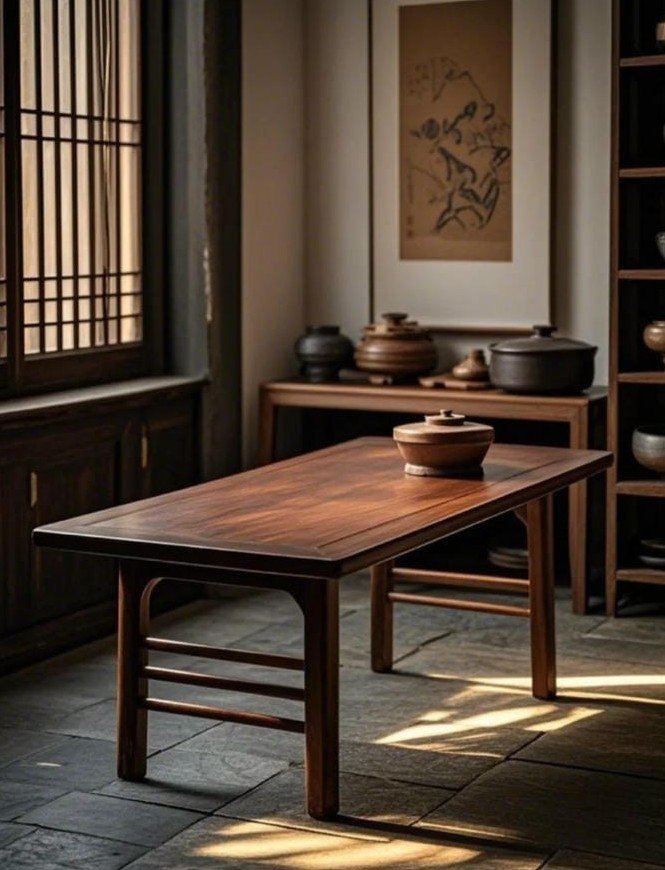 mẫu bàn tông gỗ sáng