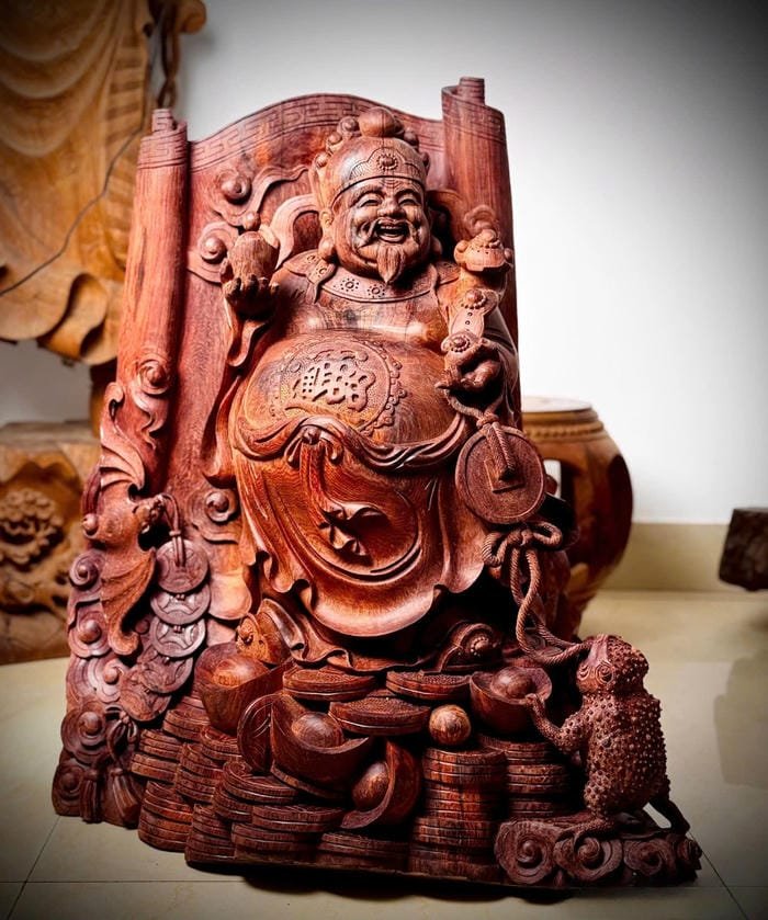 mô hình Thần Tài thủ công