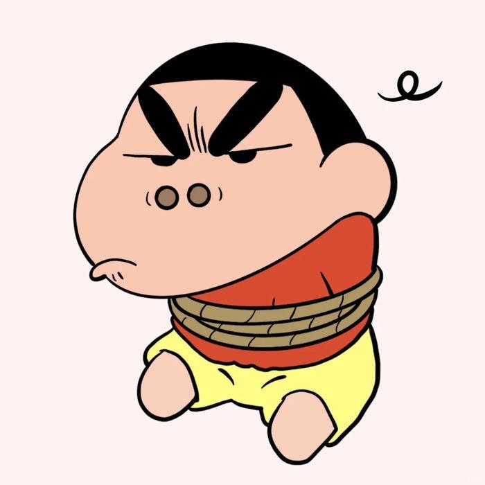 nhãn dán Shin cute dễ thương