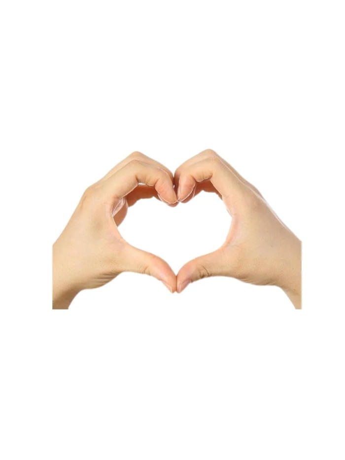 nhãn dán bựa tay trái tim