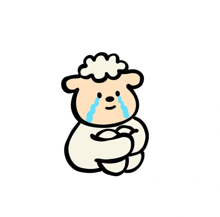 nhãn dán khóc hoạt hình