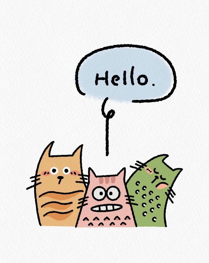 nhãn dán xin chào lầy lội