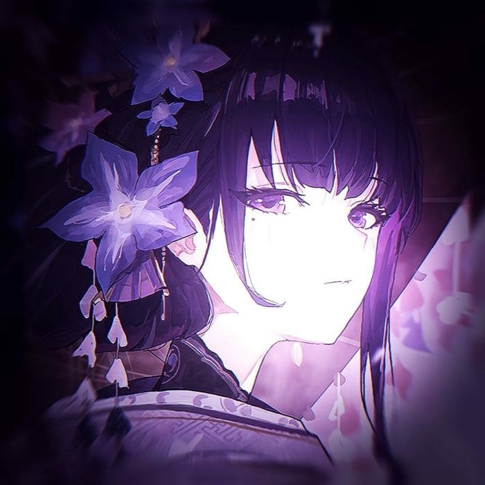 nữ anime avatar sáng bố cục rõ nét