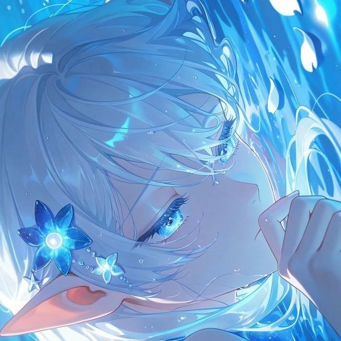 nữ anime avatar sáng phong cách hiện đại