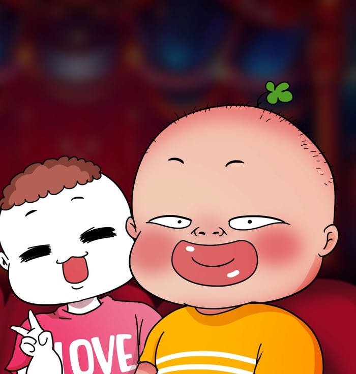 sticker Quỳnh Aka phong cách hoạt hình