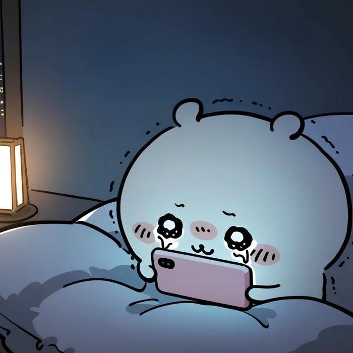 sticker buồn chibi