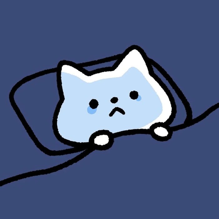 sticker buồn đáng yêu