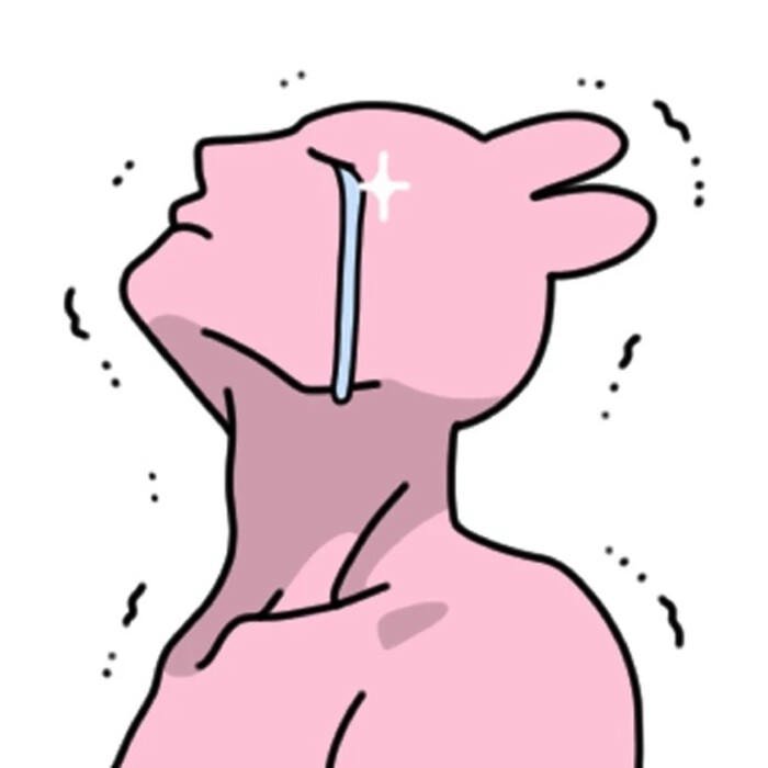 sticker cảm xúc rơi nước mắt