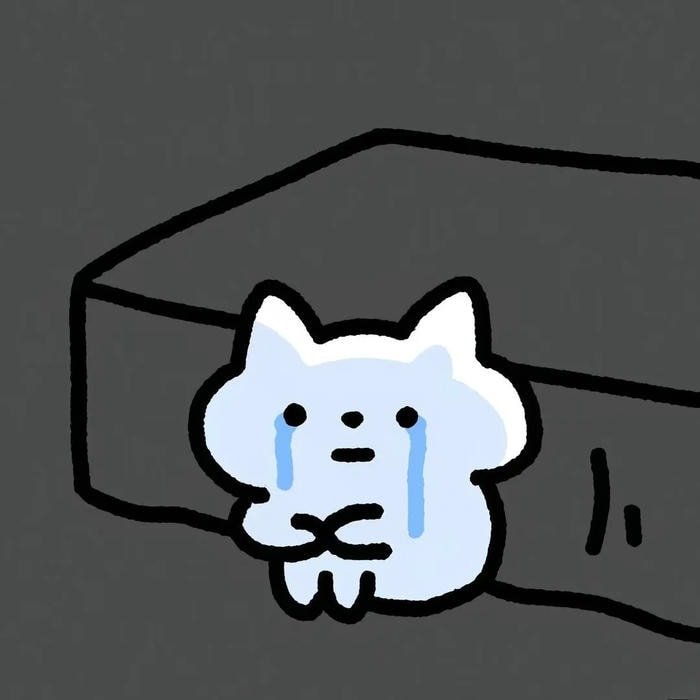 sticker khóc ngộ nghĩnh mini