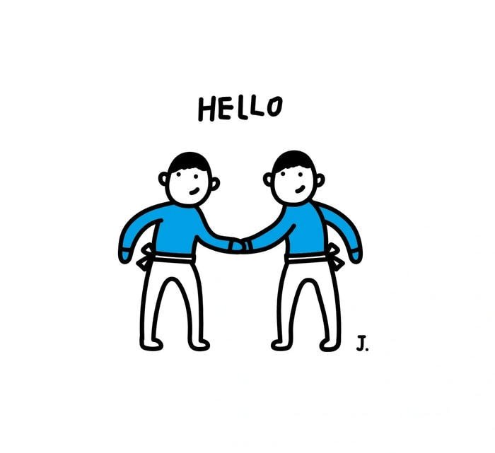 sticker xin chào dễ thương