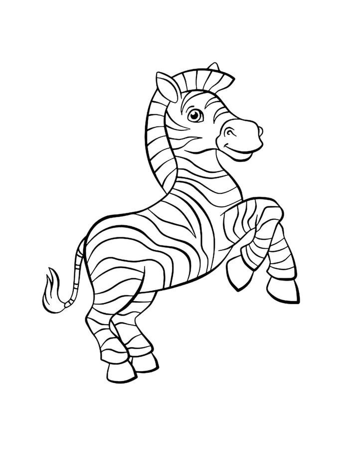 tranh tô màu con ngựa