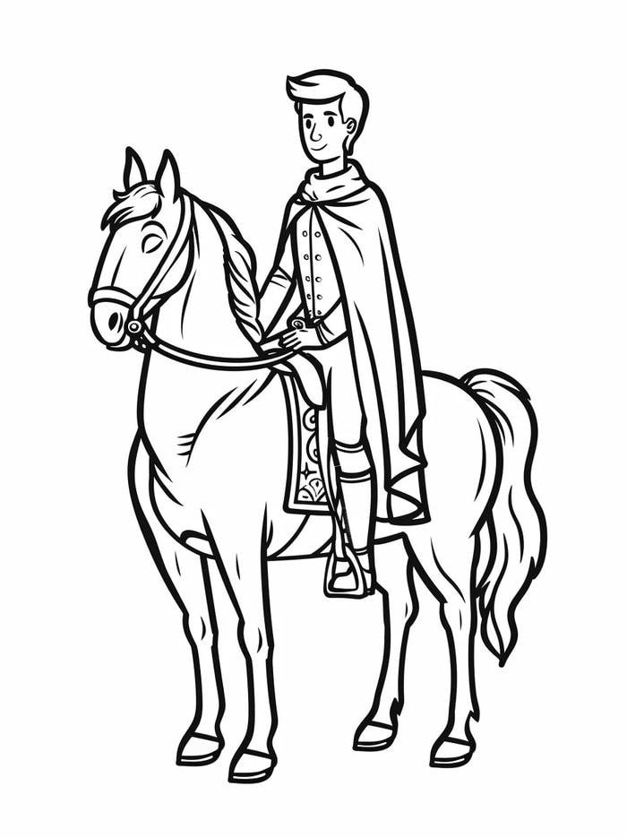tranh tô màu ngựa đẹp cho bé