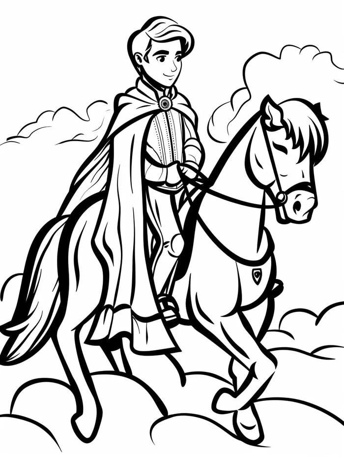 tranh tô màu ngựa ngộ nghĩnh