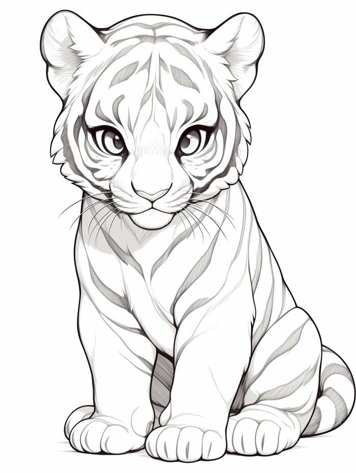 tranh tô màu sư tử vui nhộn