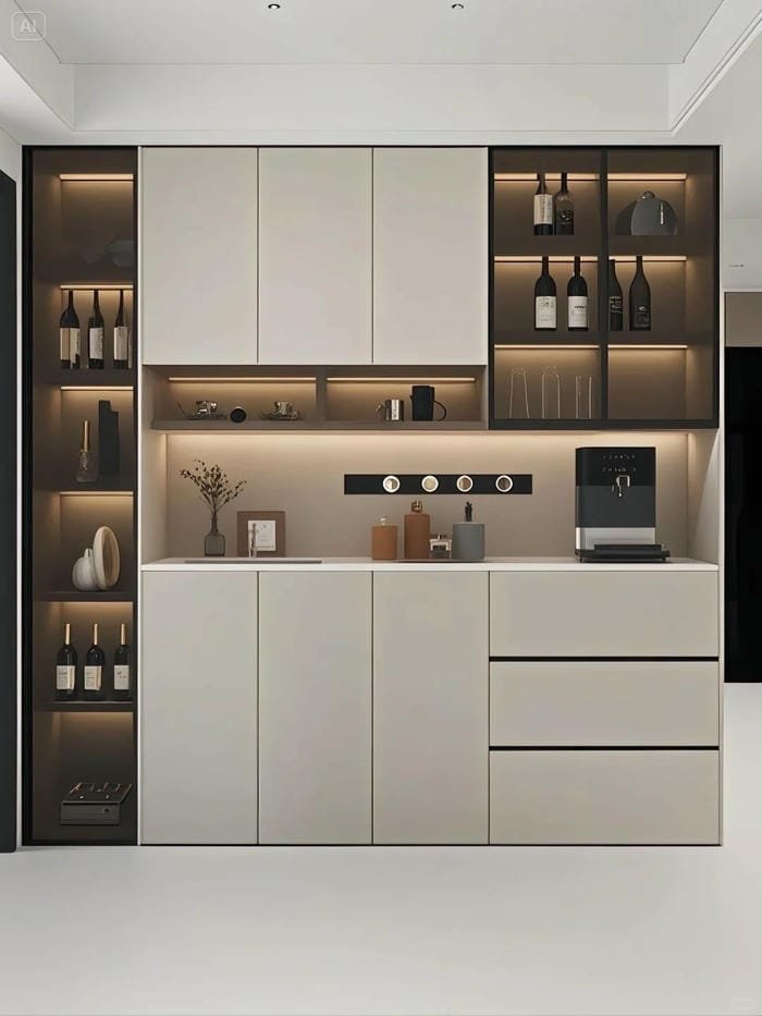 tủ để đồ phong cách hiện đại