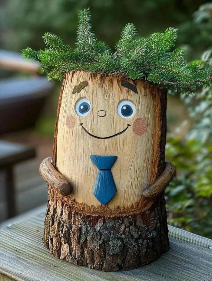 tượng gỗ hình người độc đáo