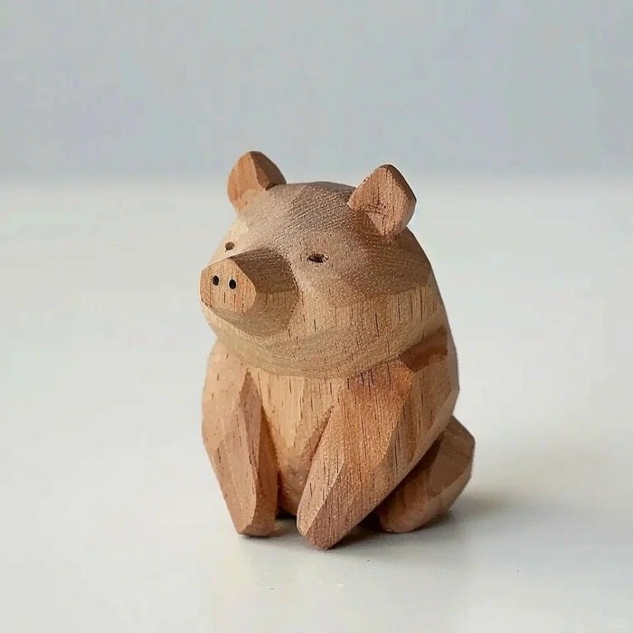 tượng gỗ nghệ nhân làm tay