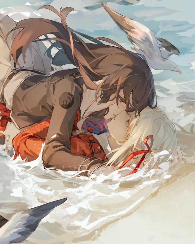 xinh hình ảnh anime hôn nhau