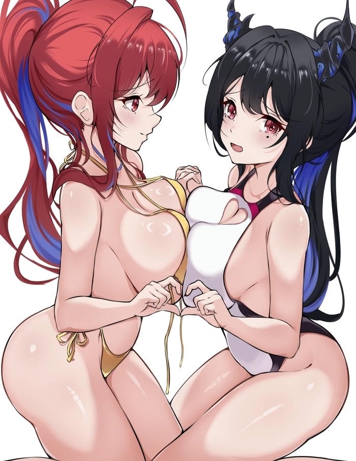 Ảnh anime bách hợp ướt sũng