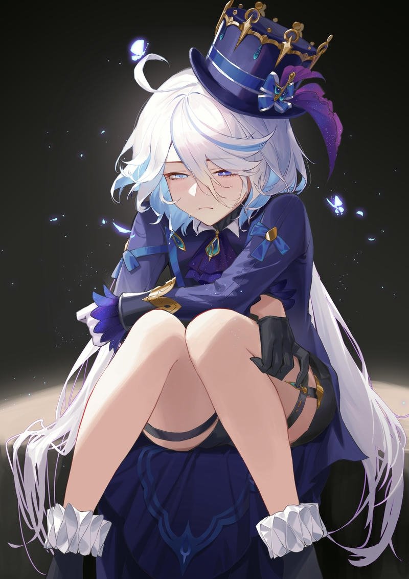 Ảnh anime nữ buồn biểu cảm lặng lẽ