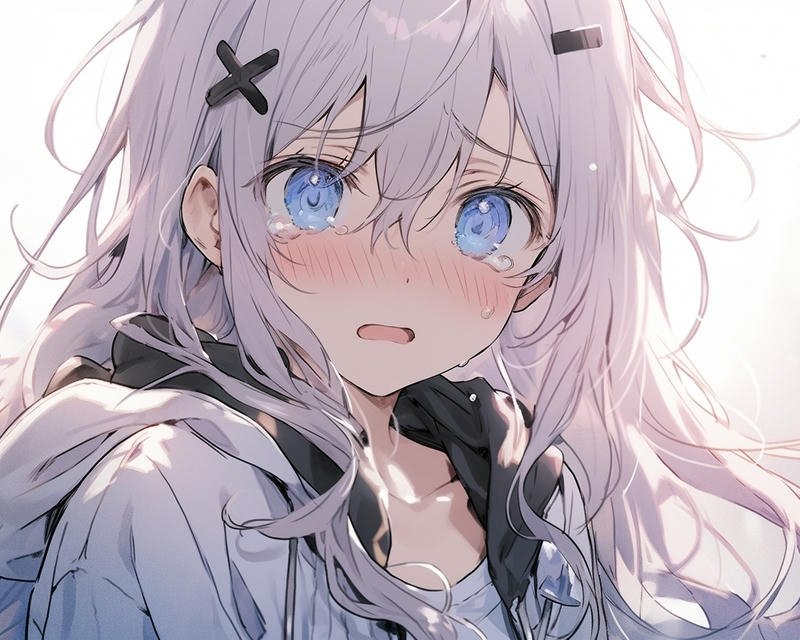 Ảnh anime nữ buồn mang tâm trạng lặng yên