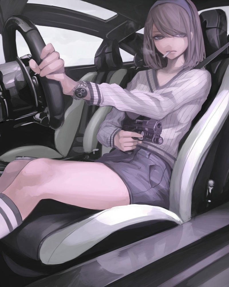 Ảnh anime nữ ngầu phong cách dark hiện đại