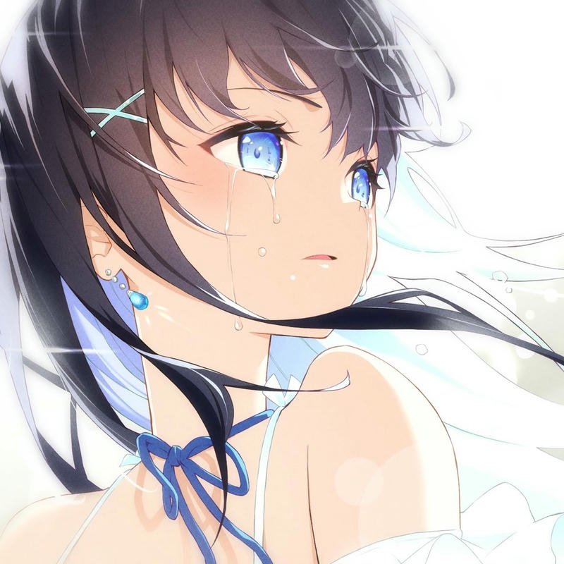 Ảnh avatar buồn anime nữ ánh nhìn buồn