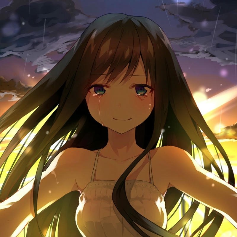 Ảnh avatar buồn nữ anime cảm xúc buồn man mác