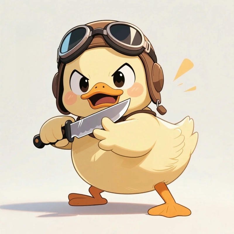 Ảnh avatar cute vịt hình vẽ hoạt hình đáng yêu