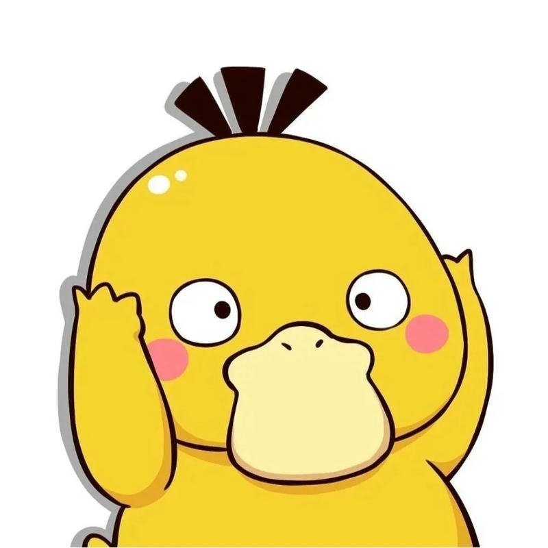 Ảnh avatar cute vịt phong cách hoạt hình đáng yêu