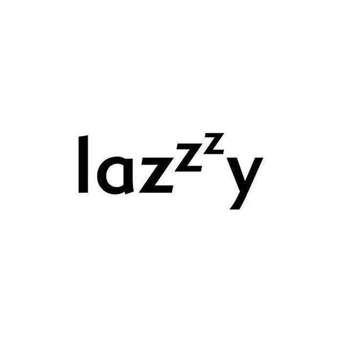 Ảnh chữ lazzy đen trên nền avatar trắng tinh