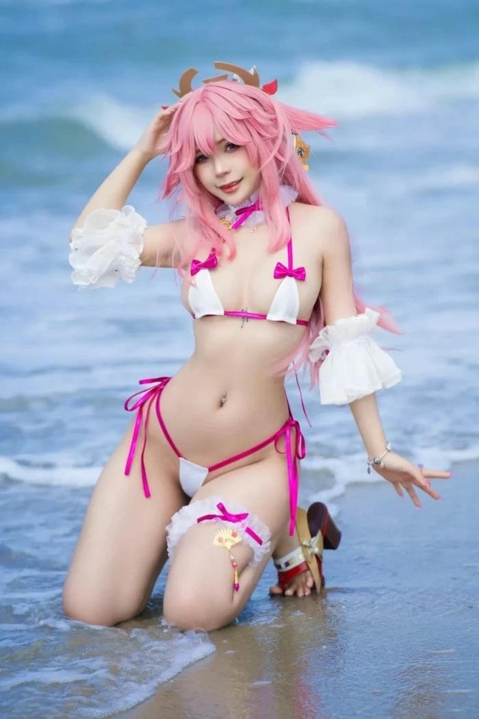 119+ Ảnh Yae Miko cosplay sexy quyến rũ khó rời mắt Ảnh cosplay Yae Miko sexy gợi cảm