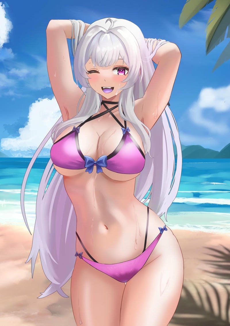Ảnh gái anime mặc bikini R34 nude