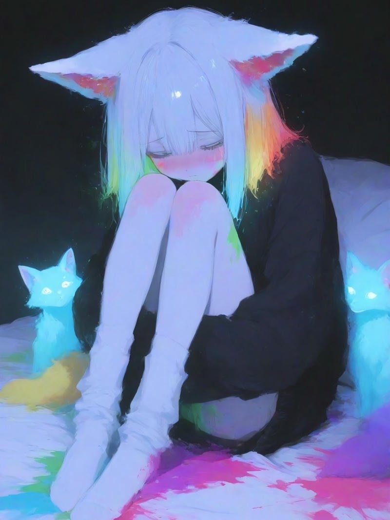 Ảnh nữ anime buồn phong cách trầm lắng đẹp