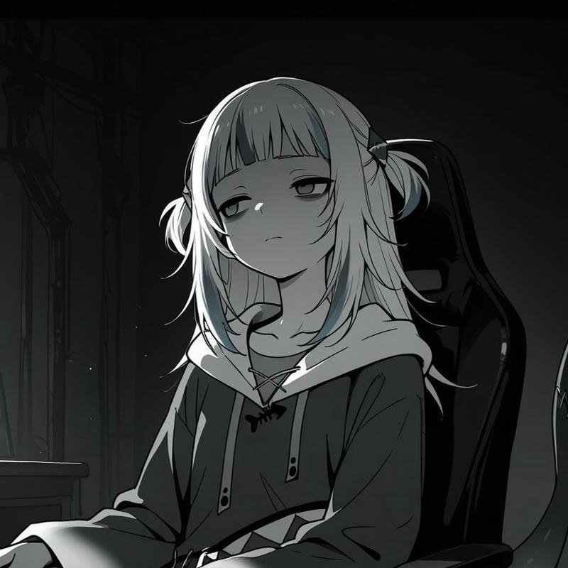 Anime ảnh nữ buồn tạo cảm giác trống trải