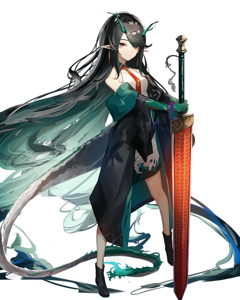 Anime ngầu nữ hình tạo hình sắc sảo