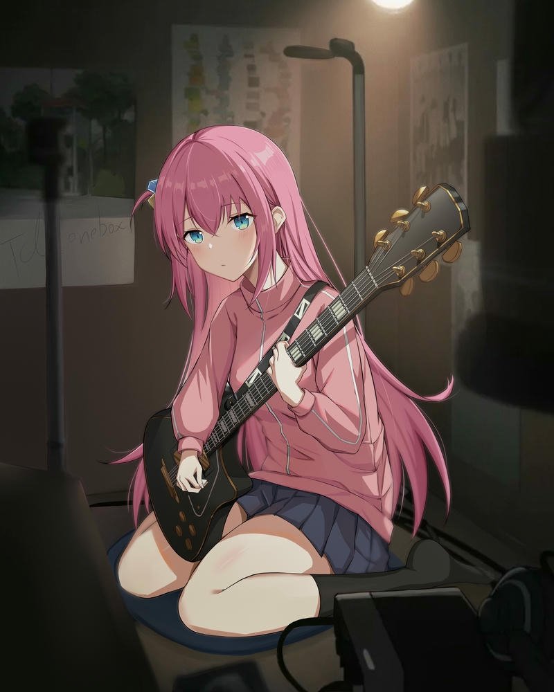 Anime nữ buồn ảnh phong cách cô độc