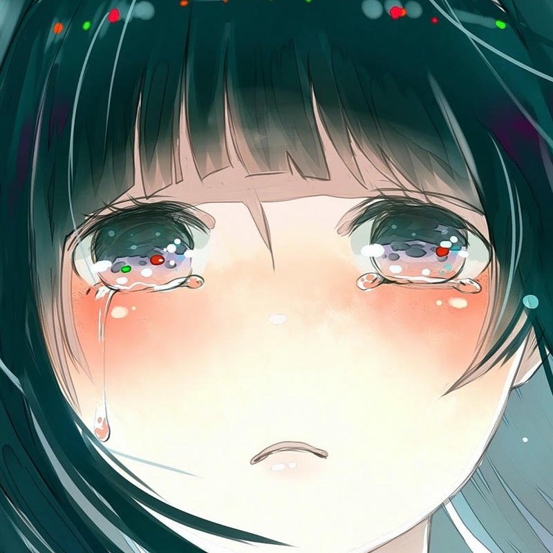 Avatar buồn nữ anime cảm xúc trầm lặng