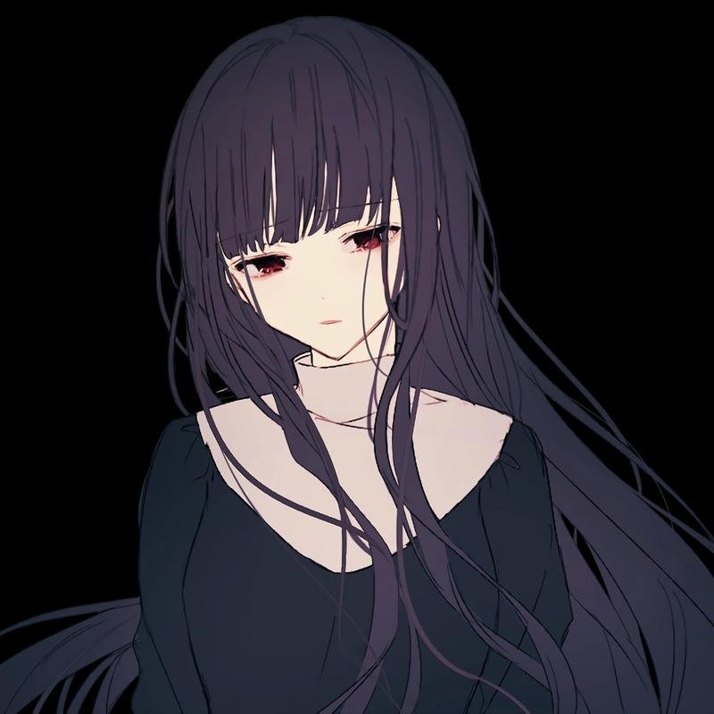 Avatar buồn nữ anime phong cách buồn nhẹ