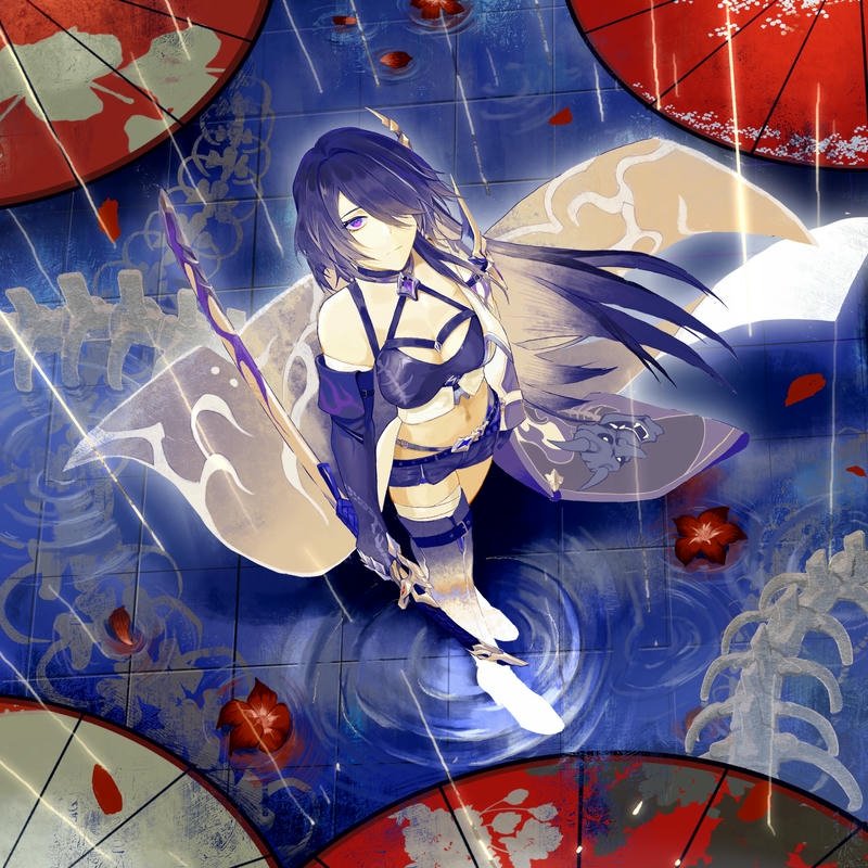 Avatar nữ anime buồn ánh mắt cô đơn