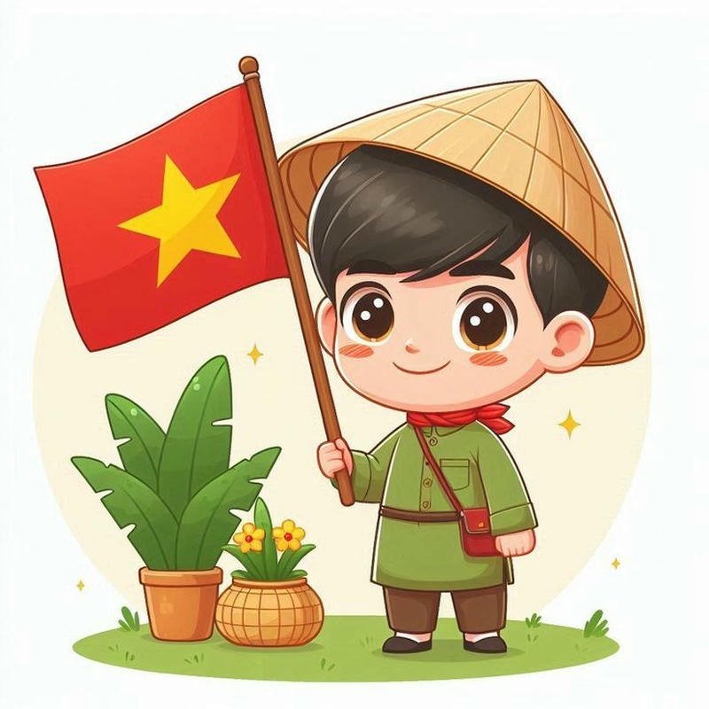 Avatar quốc kỳ cờ việt nam ảnh nền cơ bản