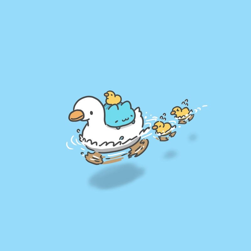 Avatar vịt cute ảnh đại diện cho profile cá nhân